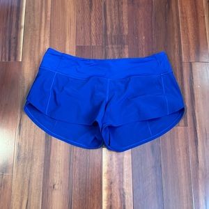 Lululemon Speed Shorts size 8, 2.5 inch inseam